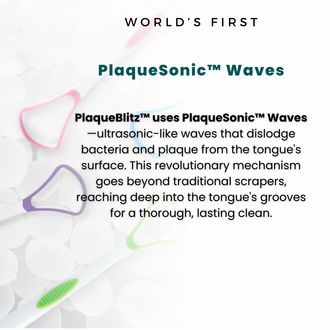 PlaqueBlitz™ Tongue Scraper