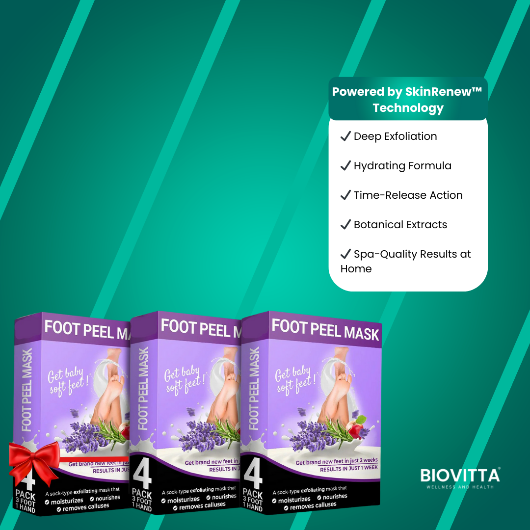 BioVitta Wellness™ Foot Peel | Get Baby-Soft Smooth Radiant Feet