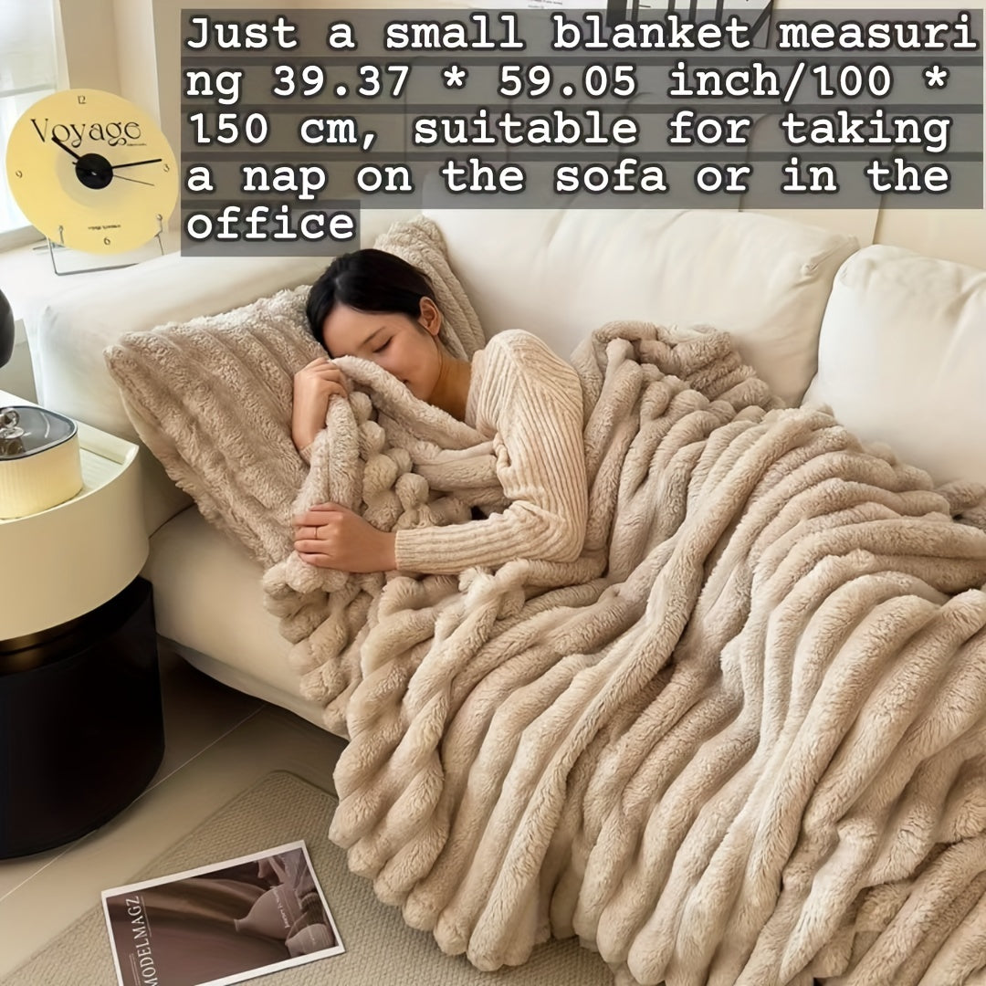 PlushHaven™ Fur Throw