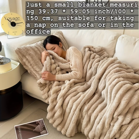 PlushHaven™ Fur Throw