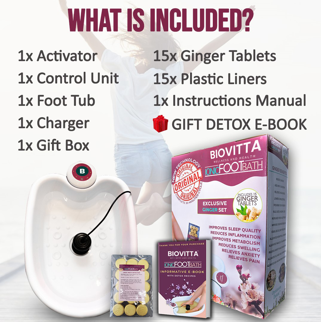 BioVitta Wellness and Health™ Ionic Foot Spa - Detox and Relax at Home!